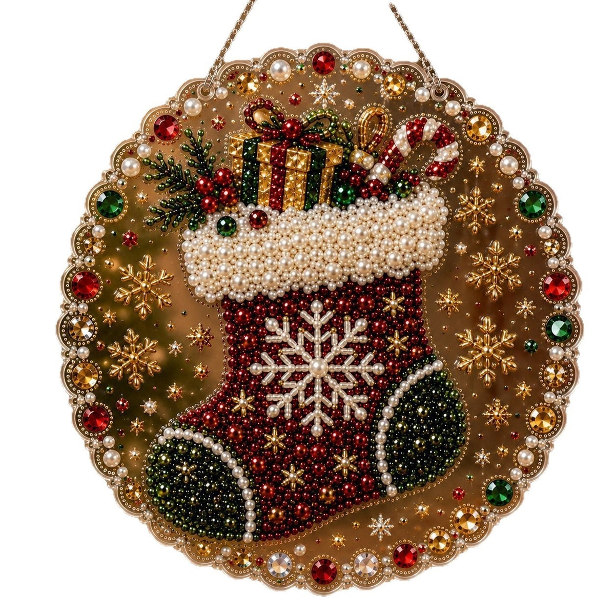 5D Christmas Diamond Painting Kit, 20 × 20 cm