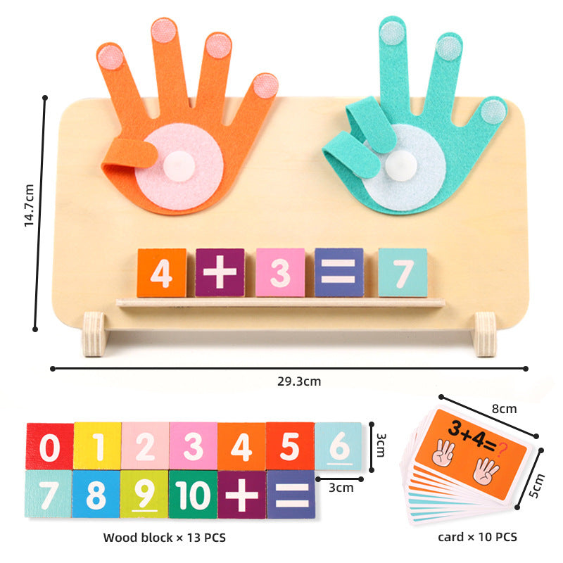 Wooden Finger Counting Math Toy – Activity Options