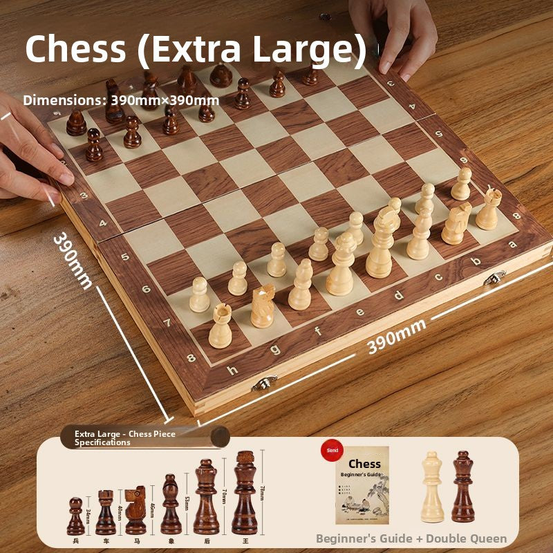Magnetic Wooden Chess Set – Four Board Sizes