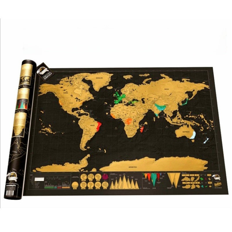 Scratch-Off Travel Map – World & USA Options