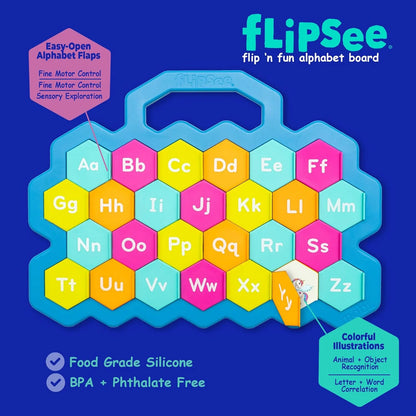 Flipsee Sensory Toy Flip N' Fun Toddler Activity Alphabet Games ABC Montessori Toy