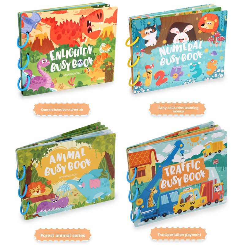 Educational Quiet Sticker Book for Kids