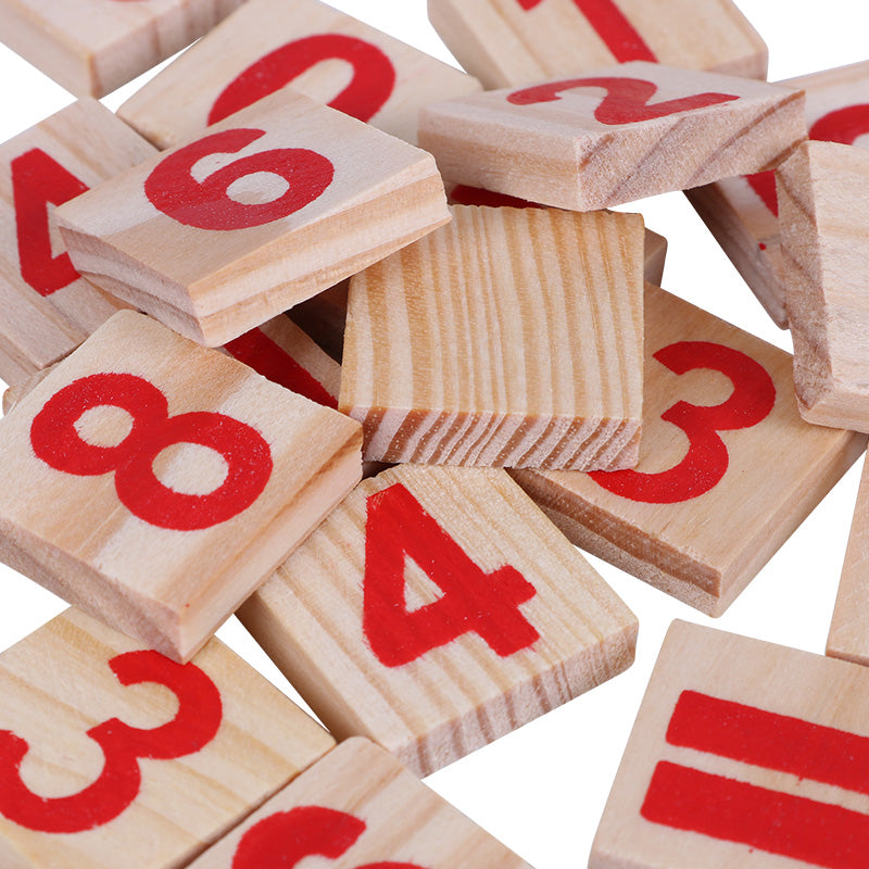 Natural Wood Montessori Math Counting Board