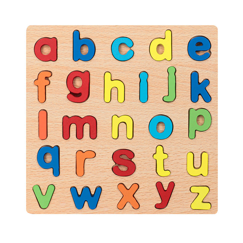 Wooden Learning Board for Letters and Numbers