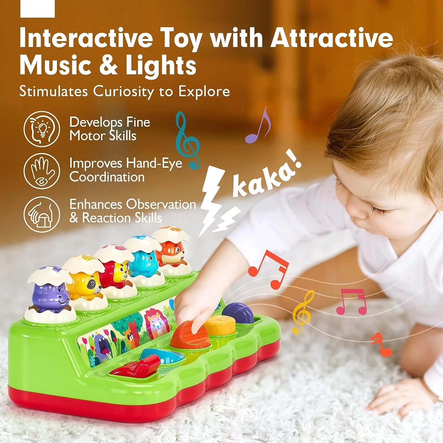 Montessori Toys for 1 Year Old, Early Developmental Sensory Toy for Toddlers 1-3, Learning Educational Toys 1 2 3 Year Old Boys Girls