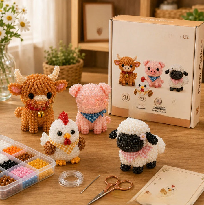 3D Beaded Animal Craft Kit