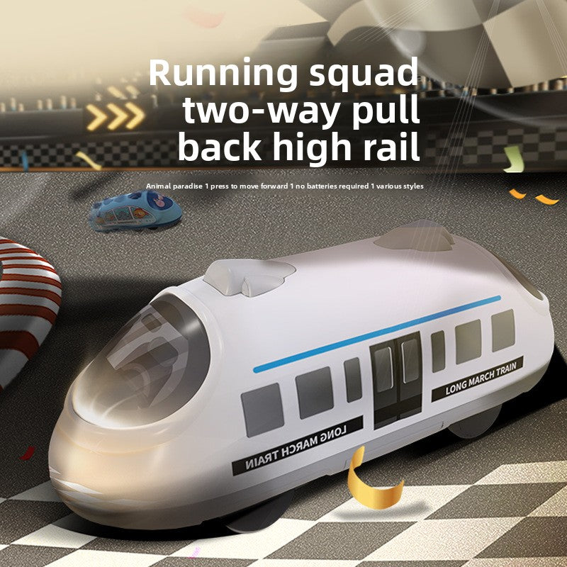 Pull-Back High-Speed Train Toy for Kids