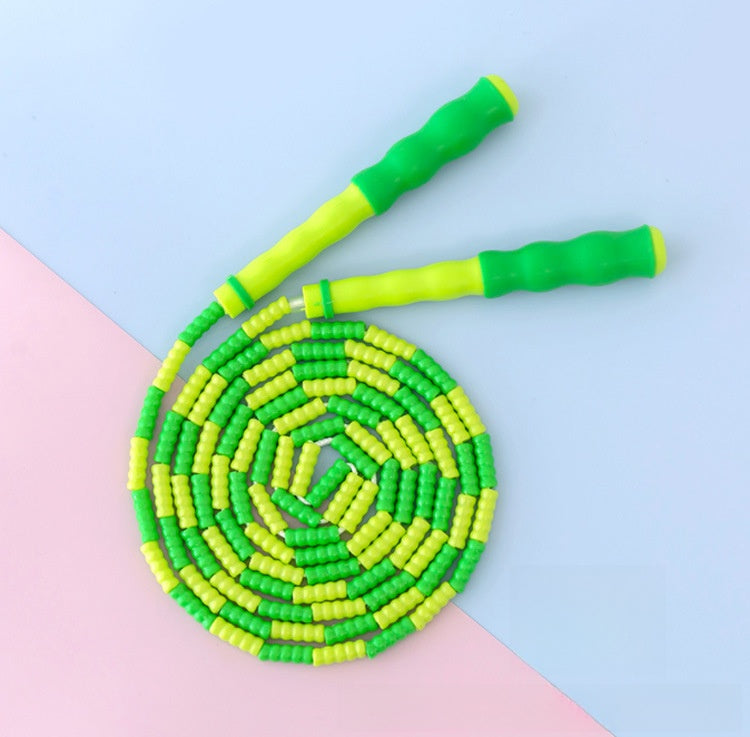 Adjustable Beaded Jump Rope for Kids