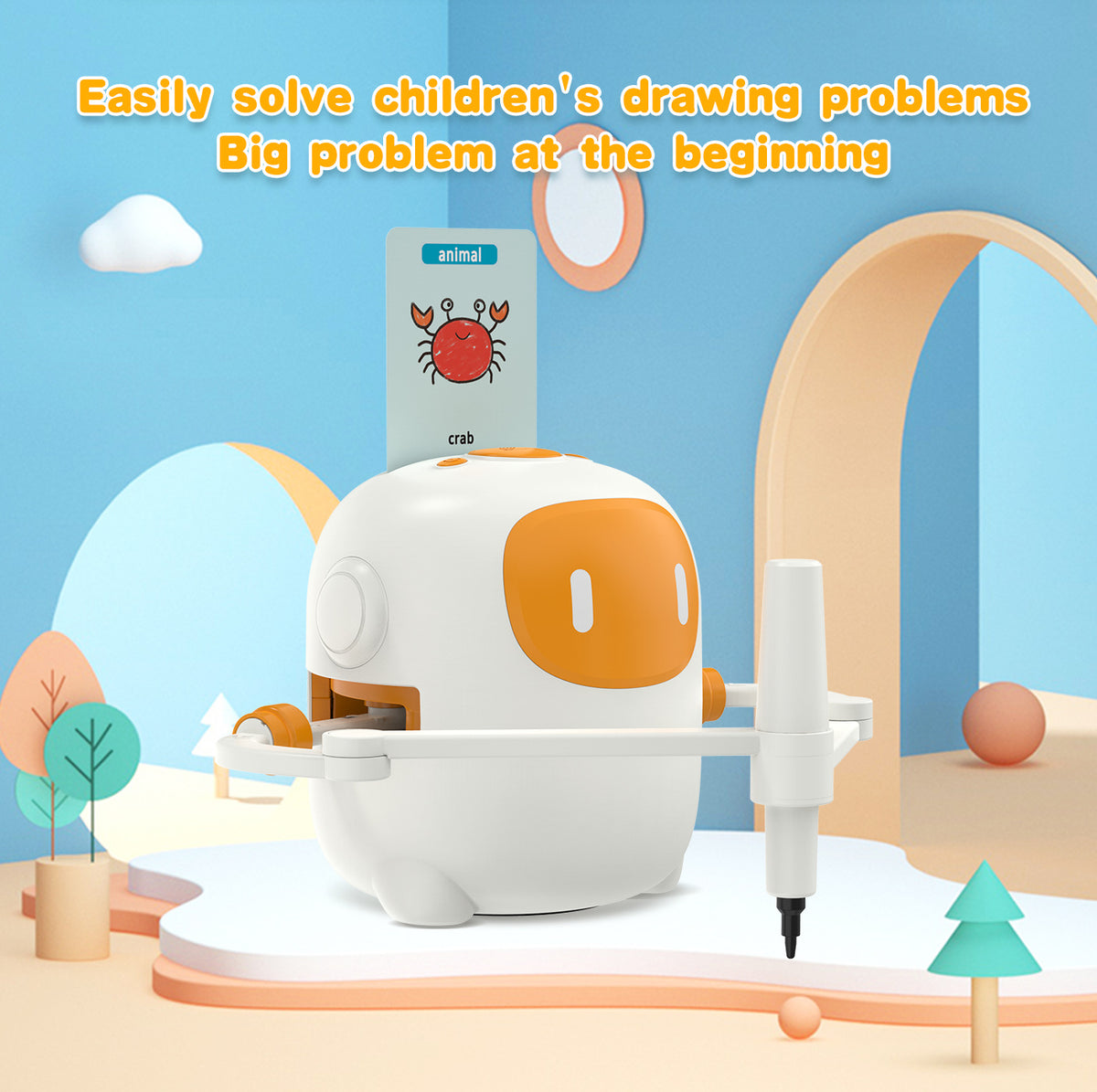 Smart Painting Robot for Kids White