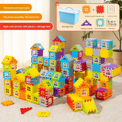 Large Piece Building Blocks Set 240pcs StorageBox
