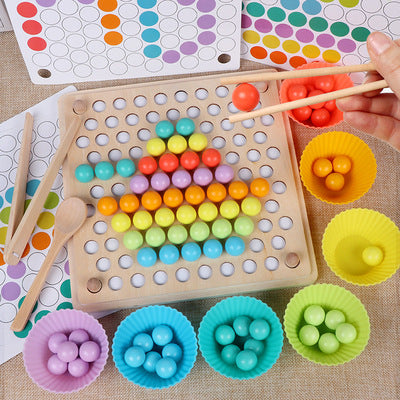 Wooden Bead Puzzle Toy for Kids OY-clip beads