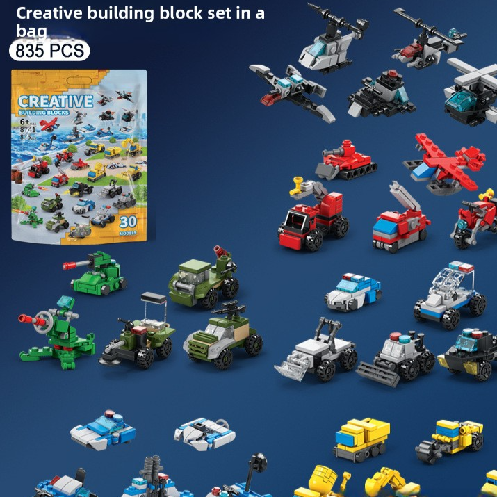 800+ Piece Small Building Blocks Kit – Themed Construction Sets