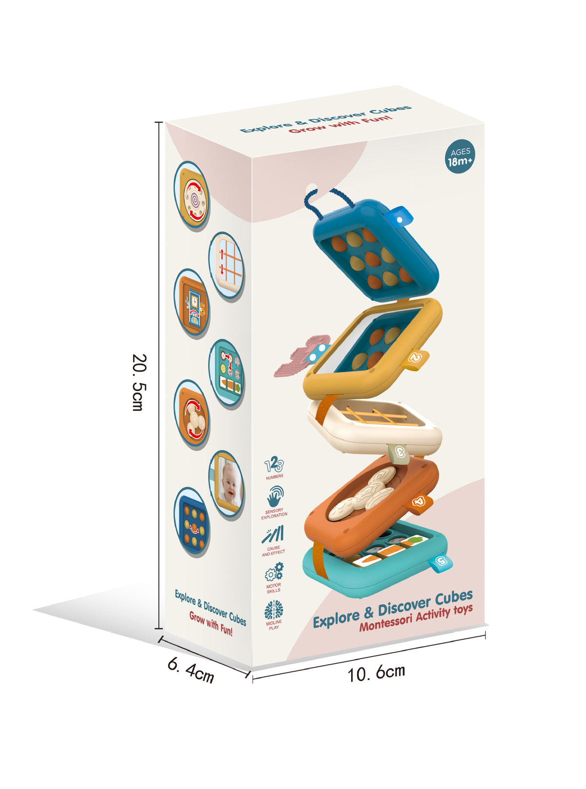 Baby Musical Stacking Blocks Toy Busy Stacking Box 300g