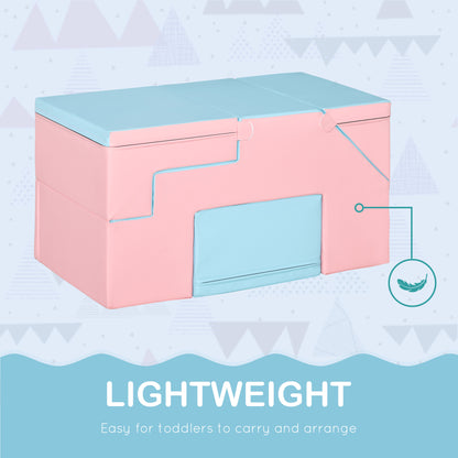 2 Piece Foam Climbing Toys for Toddlers 1-3 Years to Slide, Climb and Crawl, Multicolor