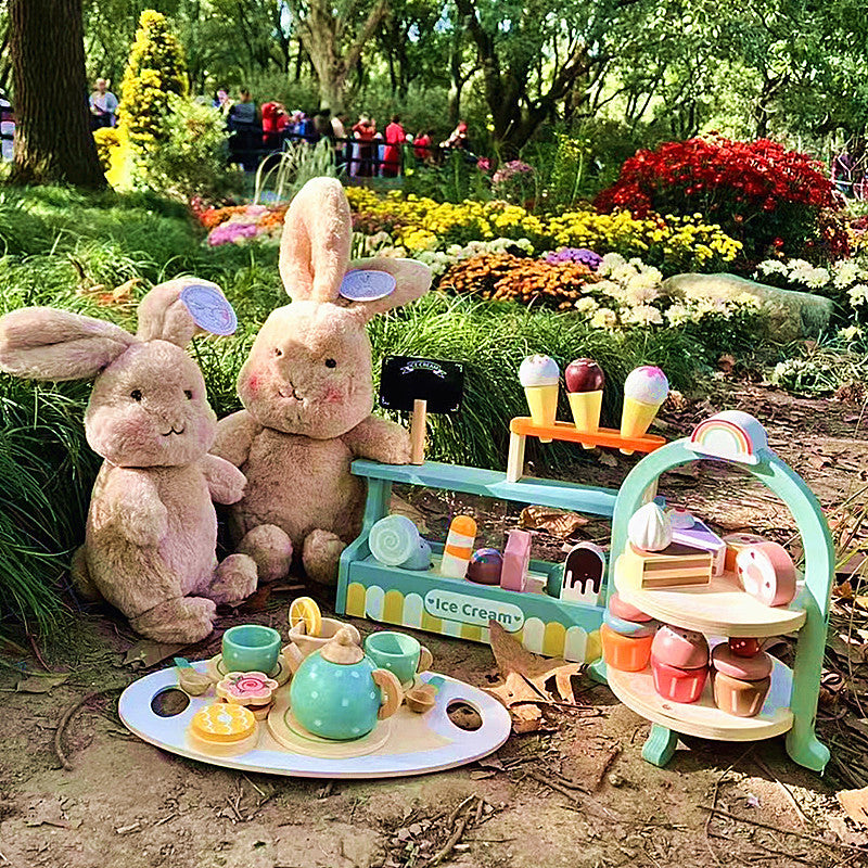 Wooden Tea Set Kitchen Pretend Play Toy