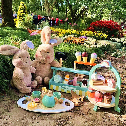 Wooden Tea Set Kitchen Pretend Play Toy