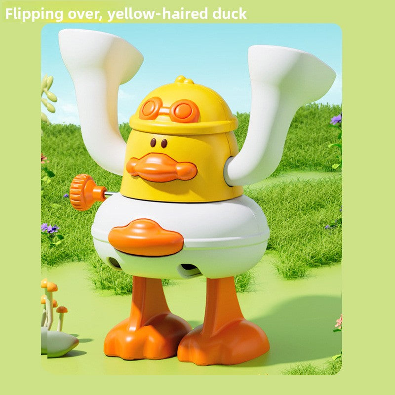 Wind-Up Duck & Chicken Flipping Toys – Color Options