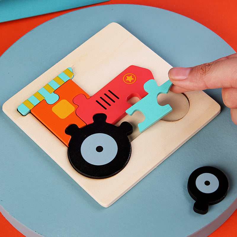 Wooden 3D Puzzle Toy for Spatial Learning