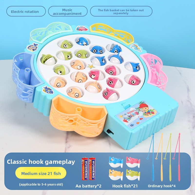 Electric Fishing Game Toy for Kids