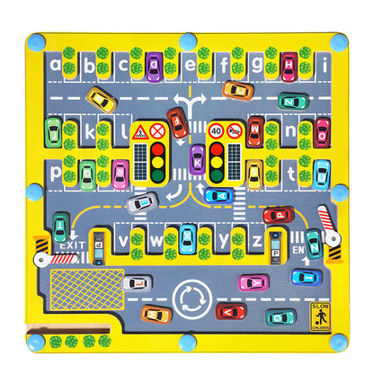 Wooden Magnetic Alphabet Maze Toy