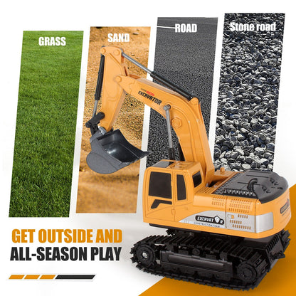 Remote Control Excavator RC Digger Truck – Realistic Construction Toy for Kids