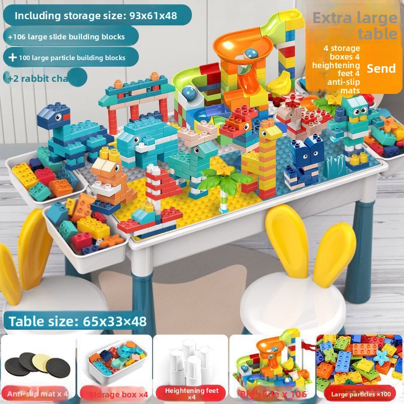 Large Building Block Table for Kids