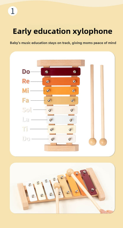 Wooden Orff Music Set for Kids Early Learning