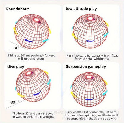 Smart Induction Flying Ball with LED Lights