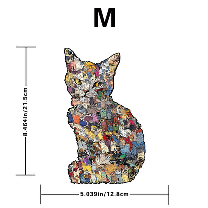Wooden Cat Puzzle Piggy Bank Toy Jjm25052 piggy bank model m
