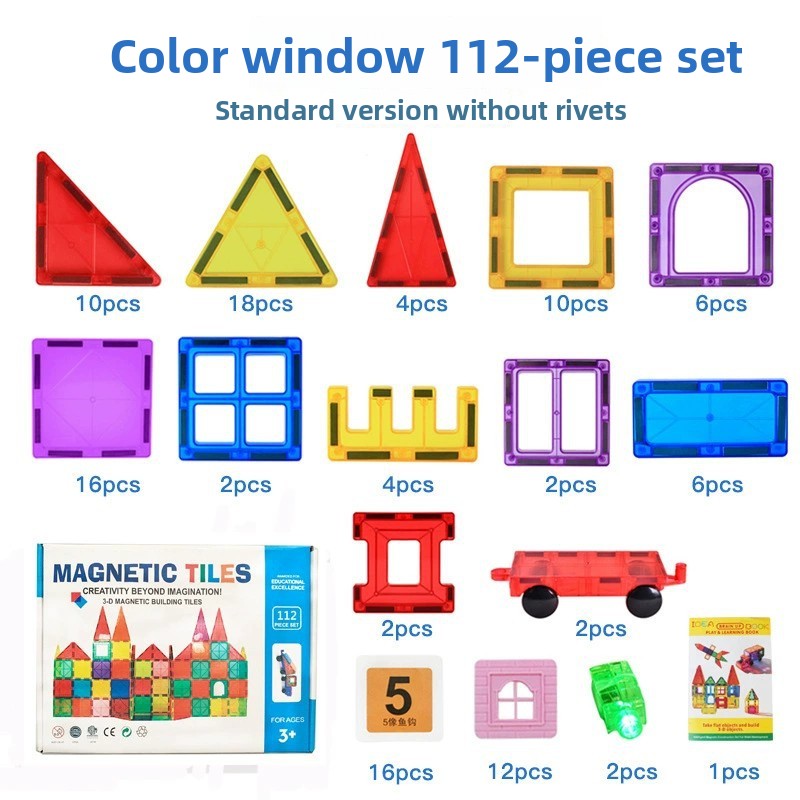 Magnetic Building Tiles Set