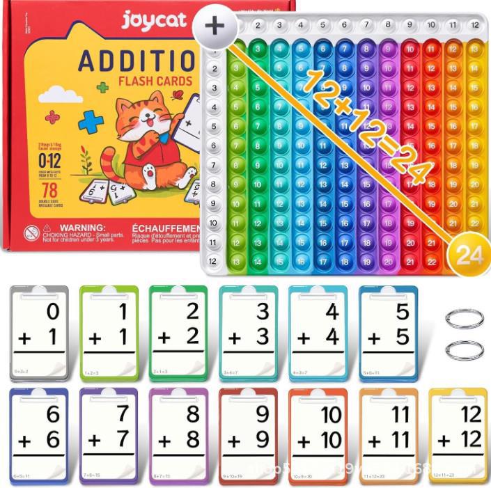 Math Fidget Flash Cards for Kids