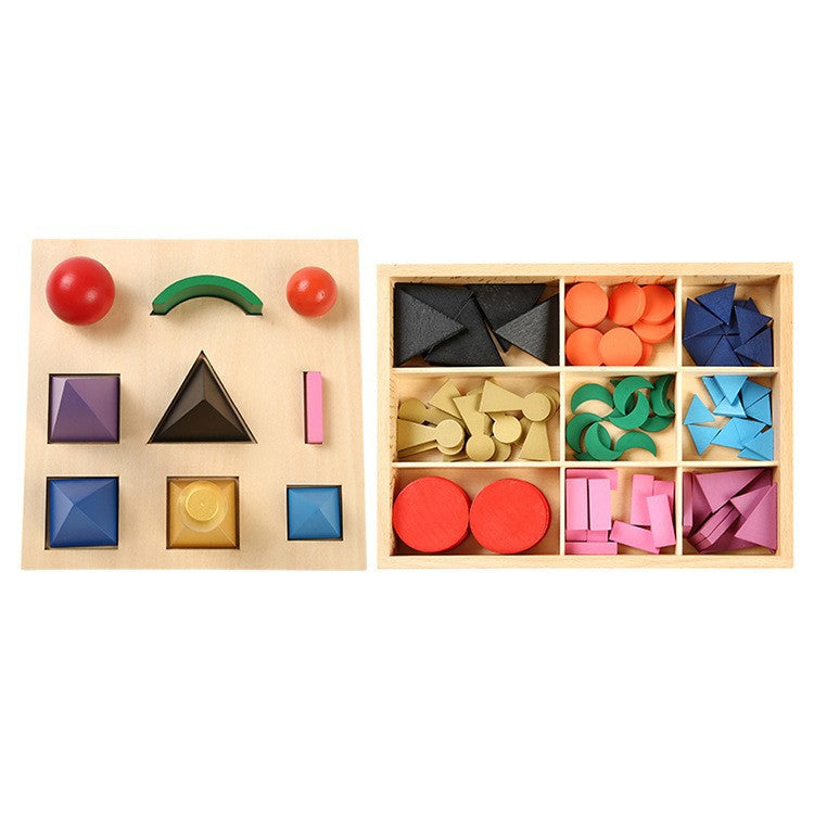 Wooden Montessori 3D Grammar Symbols Set