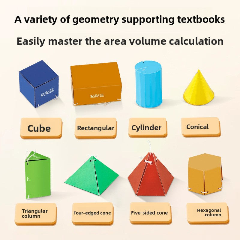 DIY Geometry Activity Book – 9, 12 or 15 Shape Designs Wonder Kids Toy