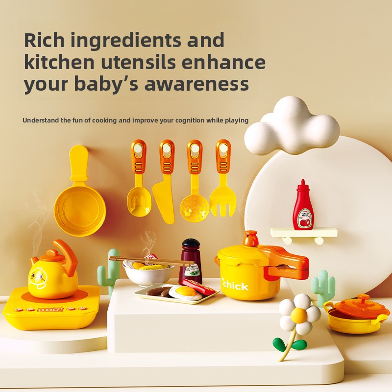 Kids Pretend Play Kitchen Set