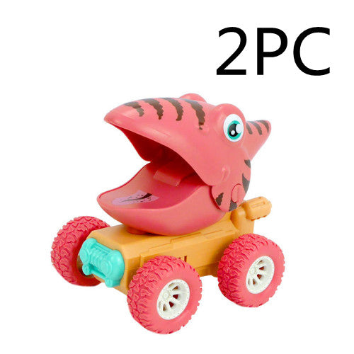 Dinosaur Push-and-Go Sliding Car Toy I 2PCS
