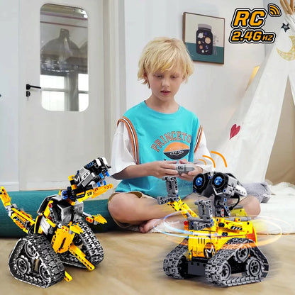 520Pcs Remote & App Control Excavator Robot Building Toys, 3 in 1 RC STEM Building Projects Educational Learning Toys for Kids Age 6-12