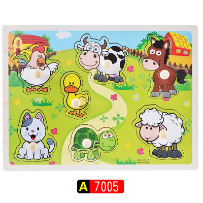 Montessori Wooden Alphabet Puzzle Board