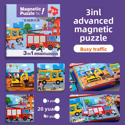 Magnetic Puzzle Book for Kids