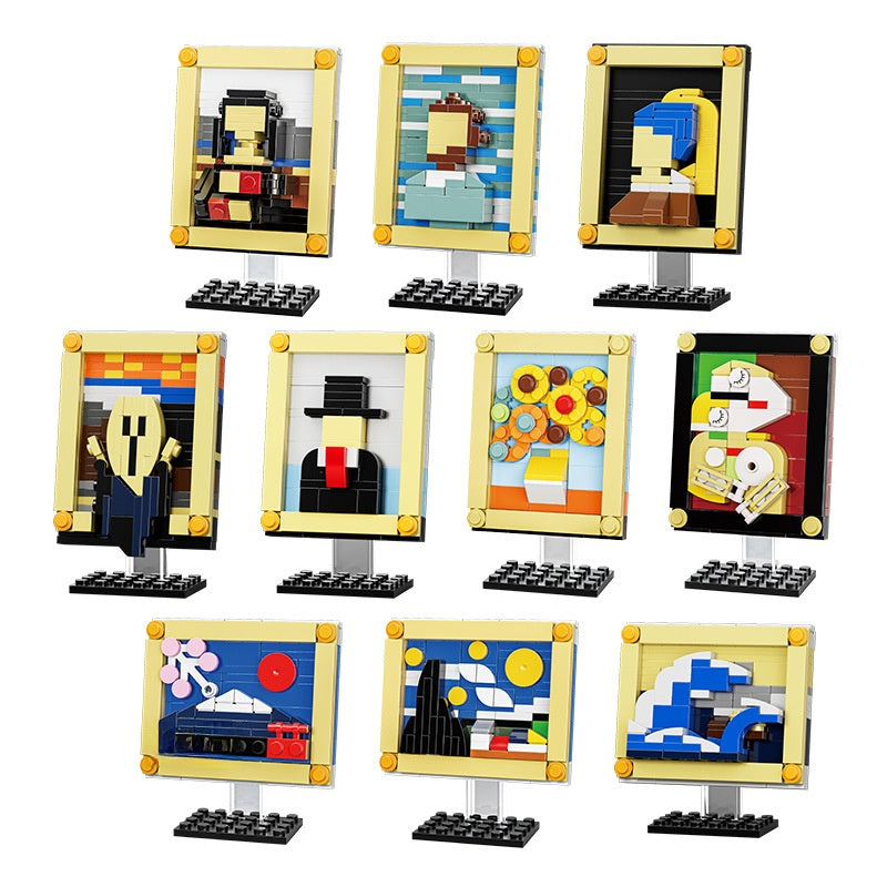 Famous Paintings Building Blocks Set