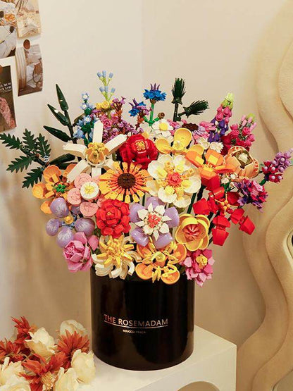 Flower Bouquet Building Blocks Kit