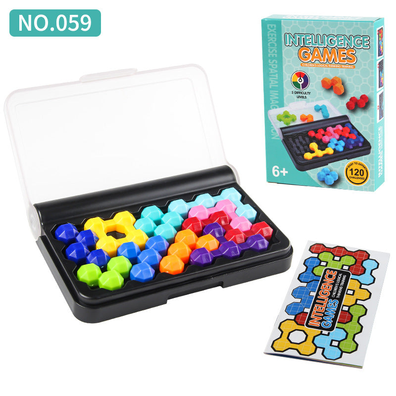 Mini Logic Puzzles – Beads, Shapes & Ring Options
