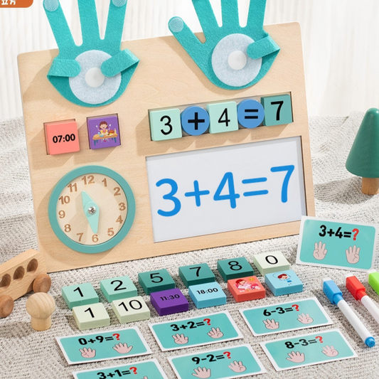 Wooden Finger Counting Math Toy – Activity Options