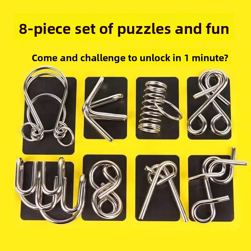 Brain Puzzle Unlocking Toy for Kids Logic Skills