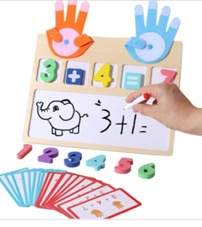 Wooden Finger Counting Math Toy – Activity Options