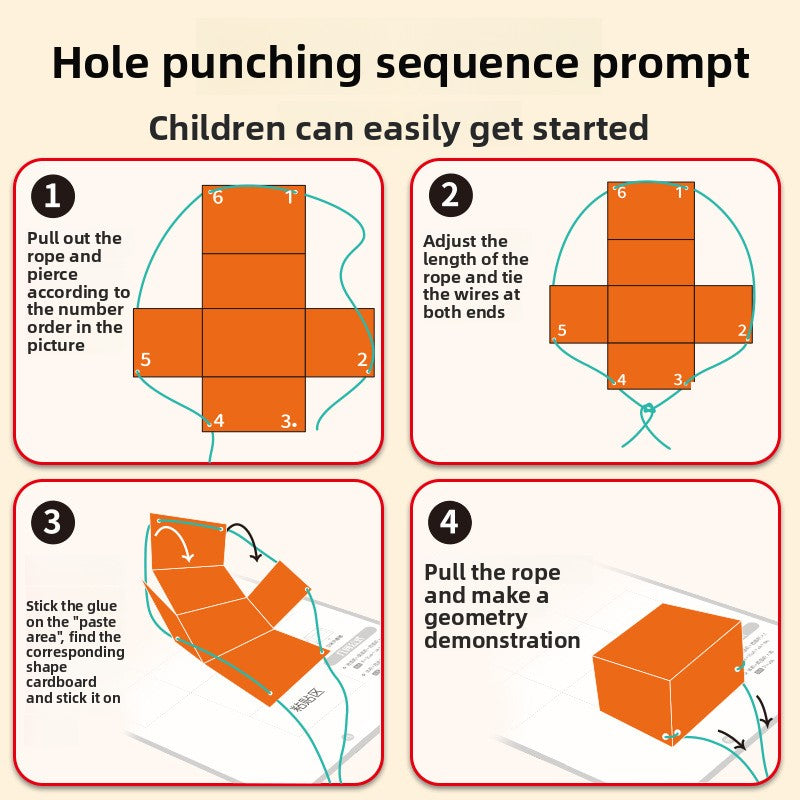 DIY Geometry Activity Book – 9, 12 or 15 Shape Designs Wonder Kids Toy