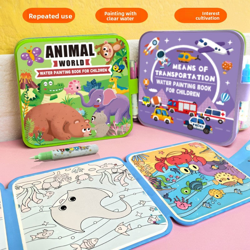 Reusable Water Drawing Book for Kids