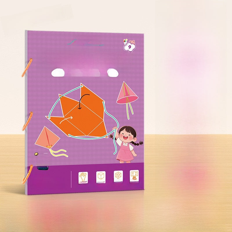 DIY Geometry Activity Book – 9, 12 or 15 Shape Designs Wonder Kids Toy