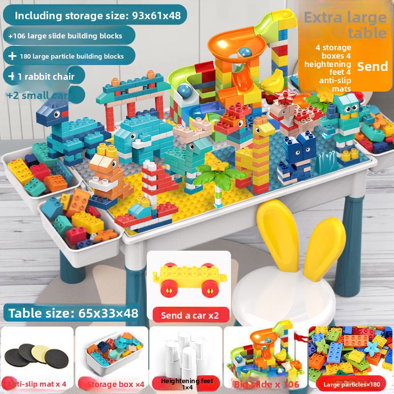 Large Building Block Table for Kids