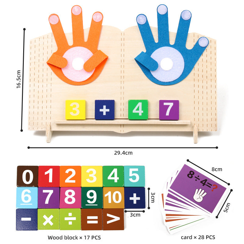 Wooden Finger Counting Math Toy – Activity Options