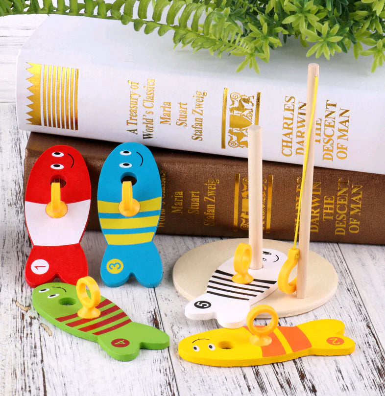 Reel in the Fun: The Ultimate Wooden Fishing Toy Set for Kids – 10X the Joy, 10X the Development! 🎣🌳